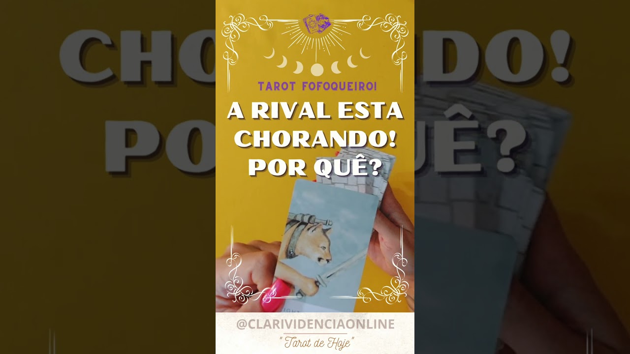 Read more about the article 🐍 A RIVAL ESTÁ CHORANDO! SAIBA POR QUE… ✨ #TAROT 🌟 #TAROTHOJE