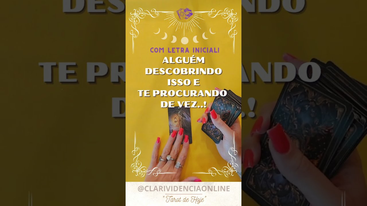 Read more about the article ❤️ ALGUÉM DESCOBRINDO ISSO E TE PROCURANDO DE VEZ + LETRA INICIAL! ✨ #TAROT 🌟 #TAROTHOJE