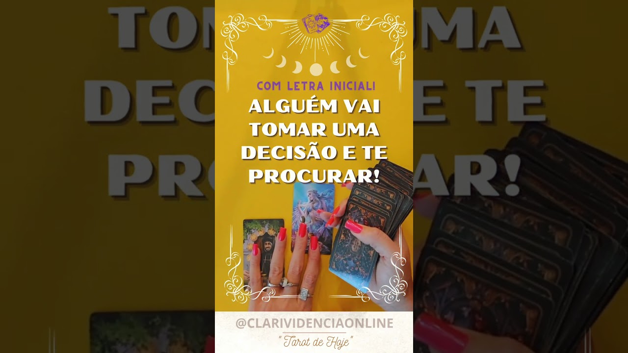 Read more about the article ❤️ ALGUÉM VAI TOMAR UMA DECISÃO E TE PROCURAR + LETRA INICIAL! ✨ #TAROT 🌟 #TAROTHOJE