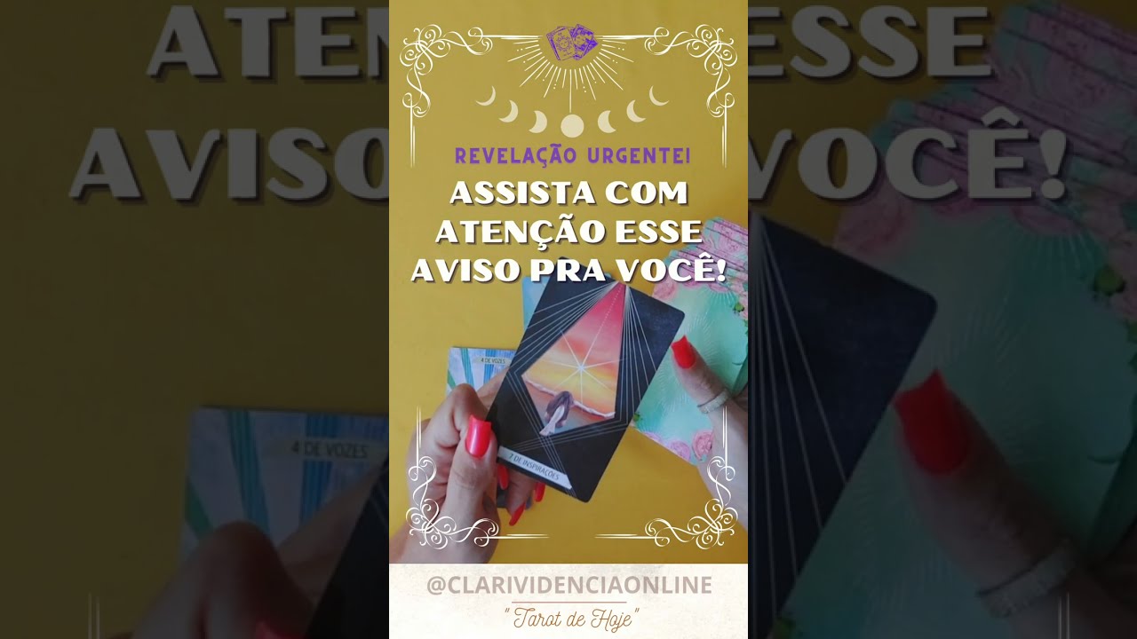 Read more about the article ❤️ ASSISTA COM ATENÇÃO, ESSE AVISO É PRA VOCÊ! + LETRA INICIAL! ✨ #TAROT 🌟 #TAROTHOJE