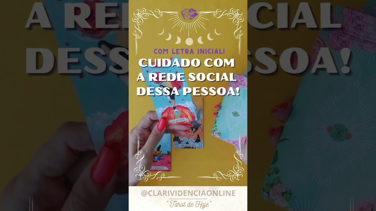 Read more about the article ❤️ CUIDADO COM A REDE SOCIAL DESSA PESSOA + LETRA INICIAL! ✨ #TAROT 🌟 #TAROTHOJE