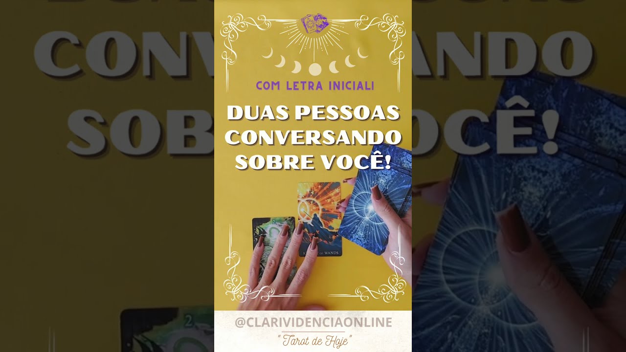 Read more about the article ❤️ DUAS PESSOAS CONVERSANDO SOBRE VOCÊ + LETRA INICIAL! ✨ #TAROT 🌟 #TAROTHOJE