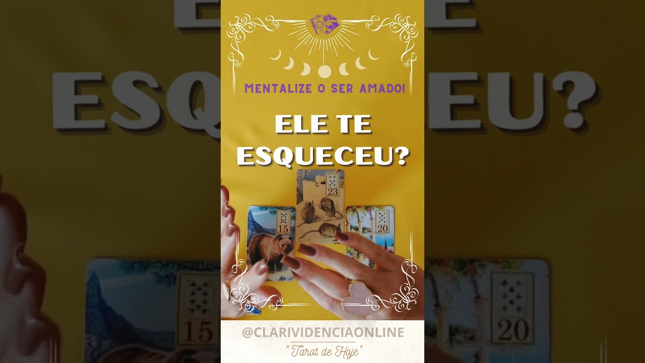 Read more about the article ❤️ ELE TE ESQUECEU? MENTALIZE O SER AMADO! ✨ #TAROT 🌟 #TAROTHOJE