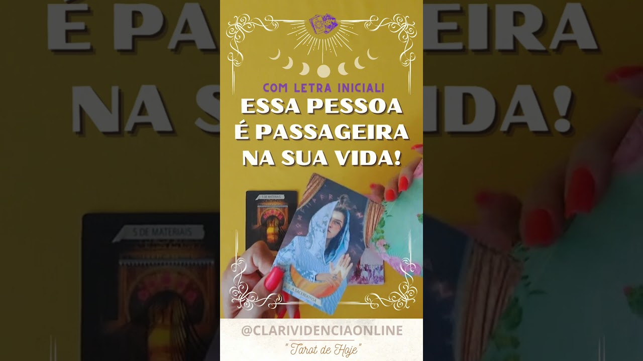 Read more about the article ❤️ ESSA PESSOA É PASSAGEIRA NA SUA VIDA + LETRA INICIAL! ✨ #TAROT 🌟 #TAROTHOJE