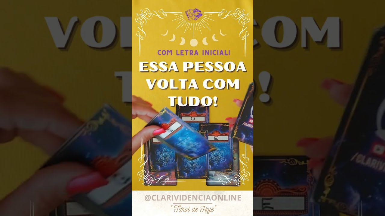 Read more about the article ❤️ ESSA PESSOA VAI VOLTAR COM TUDO + LETRA INICIAL! ✨ #TAROT 🌟 #TAROTHOJE