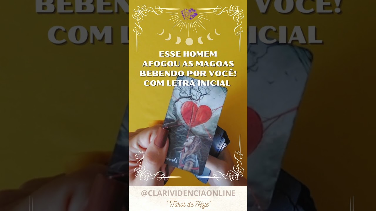 Read more about the article 🌹 ESSE HOMEM AFOGOU AS MAGOAS BEBENDO POR VOCÊ + LETRA INICIAL! ✨ #TAROT 🌟 #TAROTHOJE