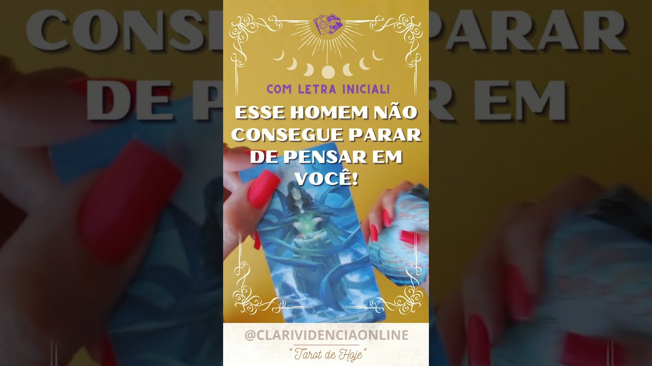 Read more about the article ❤️ ESSE HOMEM NÃO CONSEGUE PARAR DE PENSAR EM VOCÊ + LETRA INICIAL! ✨ #TAROT 🌟 #TAROTHOJE