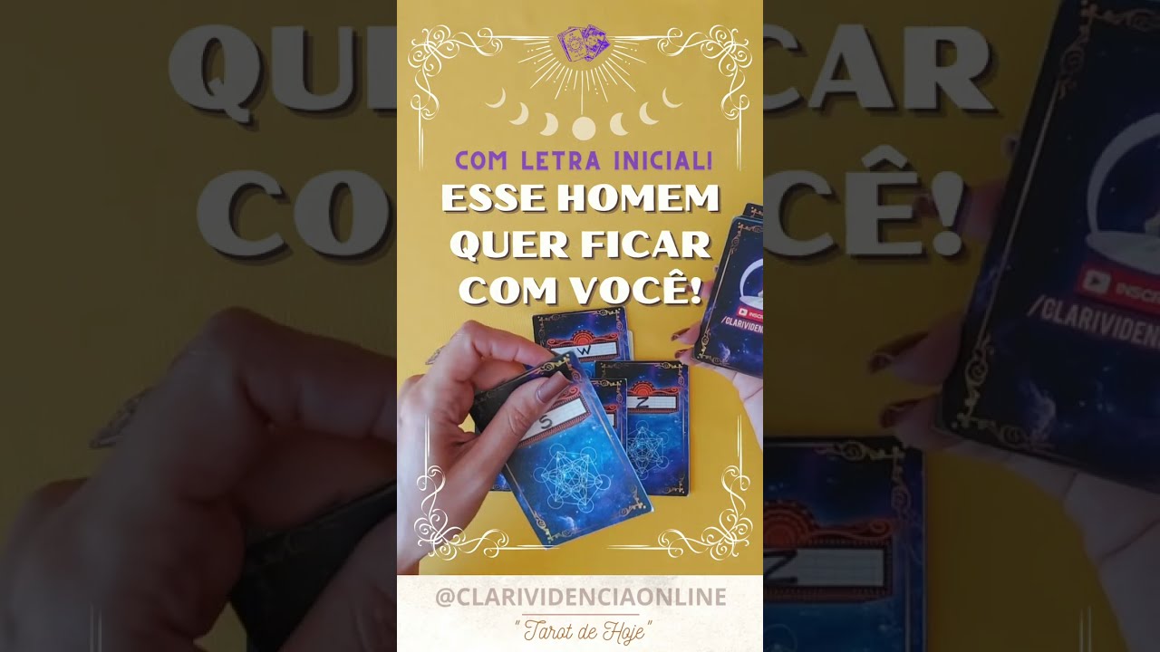 Read more about the article ❤️ ESSE HOMEM QUER FICAR COM VOCÊ + LETRA INICIAL! ✨ #TAROT 🌟 #TAROTHOJE