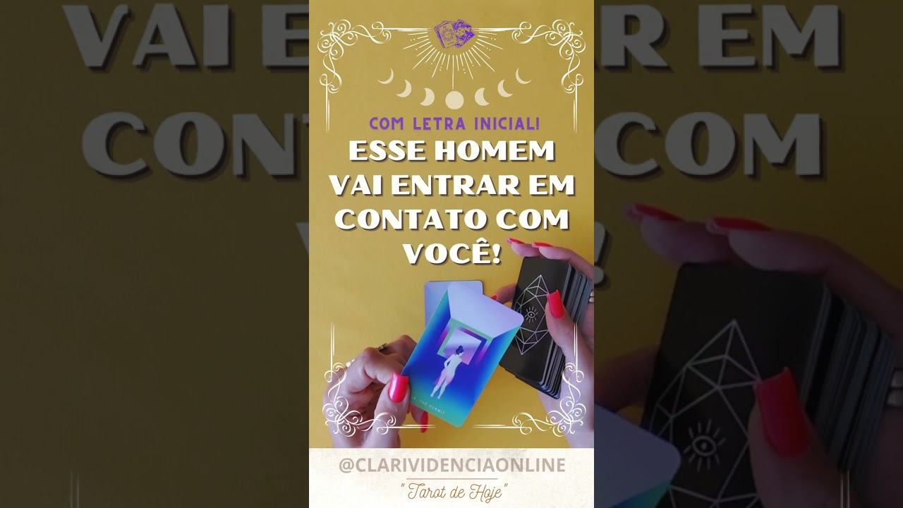 Read more about the article ❤️ ESSE HOMEM VAI ENTRAR EM CONTATO COM VOCÊ + LETRA INICIAL! ✨ #TAROT 🌟 #TAROTHOJE