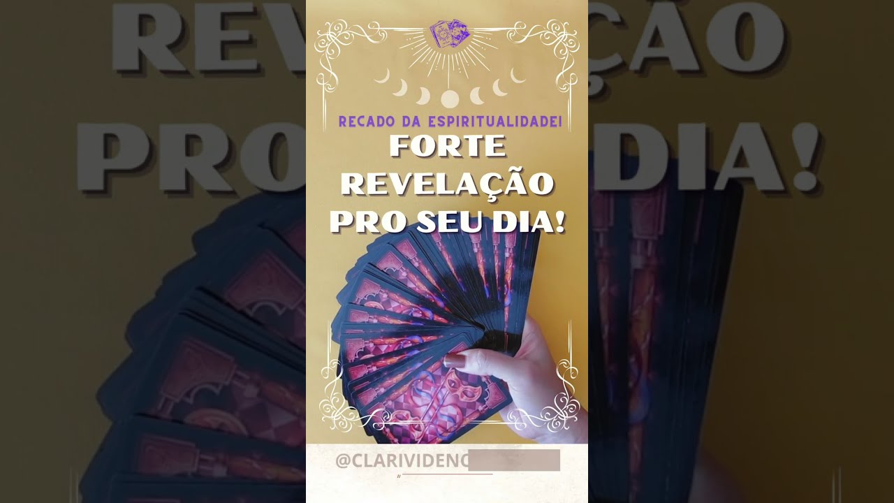 Read more about the article ❤️ FORTE REVELAÇÃO PRO SEU DIA! ✨ #TAROT 🌟 #TAROTHOJE