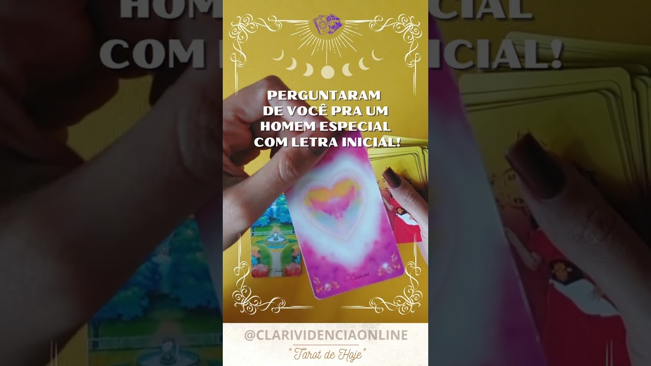 Read more about the article 🌹 PERGUNTARAM DE VOCÊ PRA UM HOMEM ESPECIAL + LETRA INICIAL! ✨ #TAROT 🌟 #TAROTHOJE