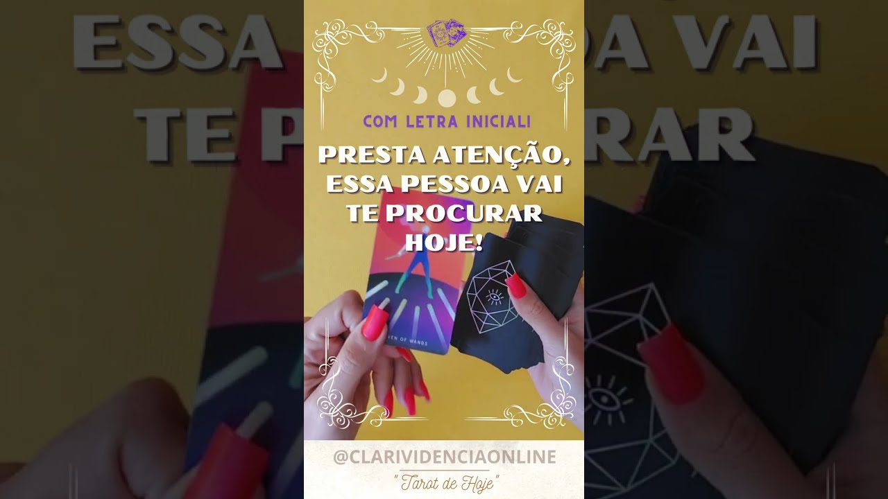 Read more about the article ❤️ PRESTA ATENÇÃO ESSA PESSOA VAI TE PROCURAR HOJE + LETRA INICIAL! ✨ #TAROT 🌟 #TAROTHOJE