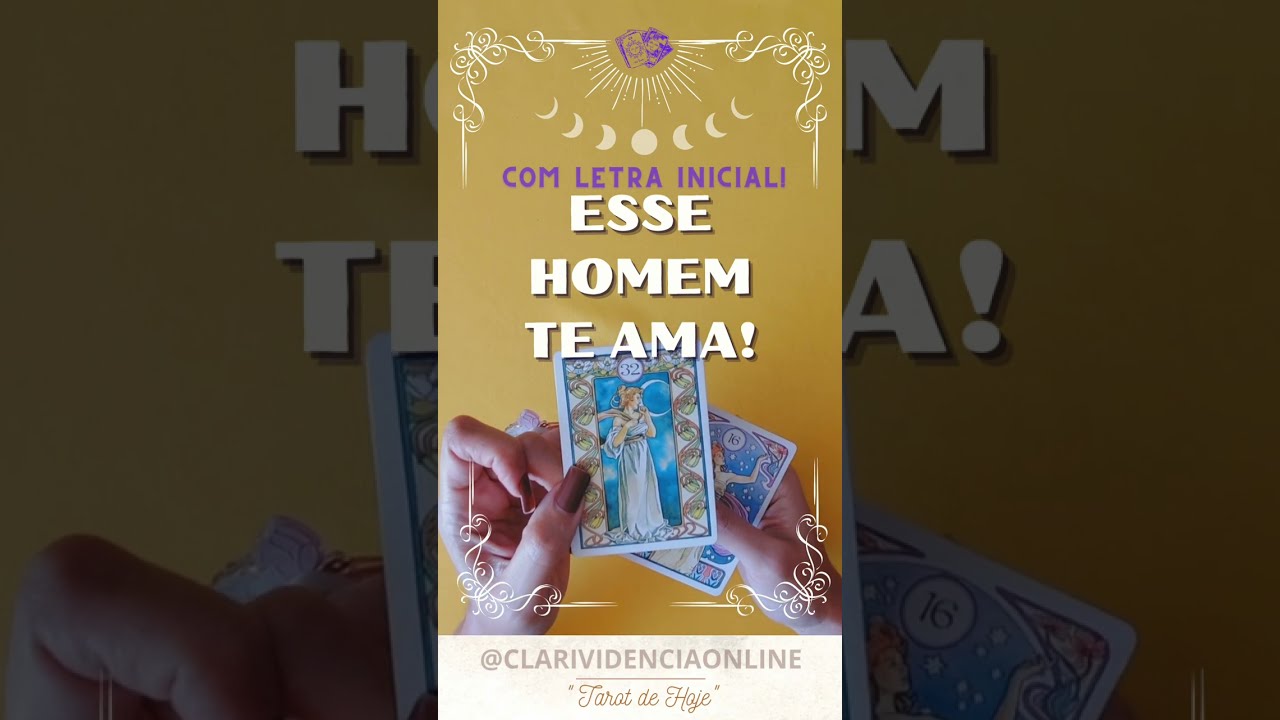 Read more about the article ❤️ QUEM AVISA AMIGO É, ESSE HOMEM TE AMA + LETRA INICIAL! ✨ #TAROT 🌟 #TAROTHOJE