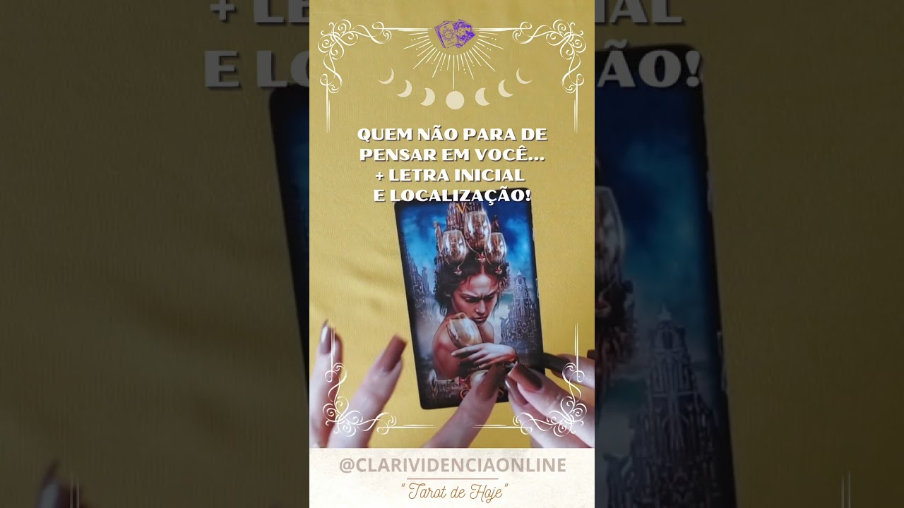 Read more about the article 🌹 QUEM NÃO PARA DE PENSAR EM VOCÊ COM LOCALIZAÇÃO + LETRA INICIAL! ✨ #TAROT 🌟 #TAROTHOJE