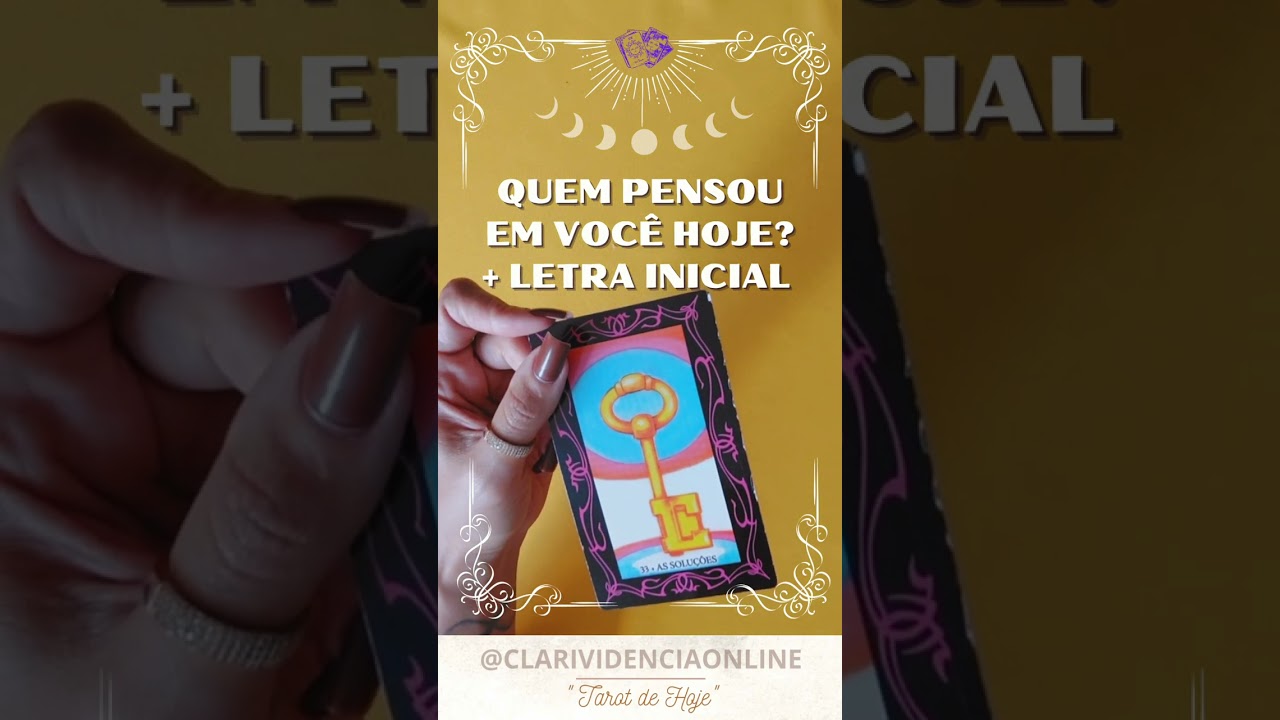Read more about the article 🌹 QUEM PENSOU EM VOCÊ HOJE  + LETRA INICIAL! ✨ #TAROT 🌟 #TAROTHOJE