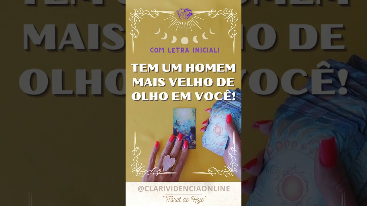 Read more about the article ❤️ TEM UM HOMEM MAIS VELHO DE OLHO EM VOCÊ + LETRA INICIAL! ✨ #TAROT 🌟 #TAROTHOJE