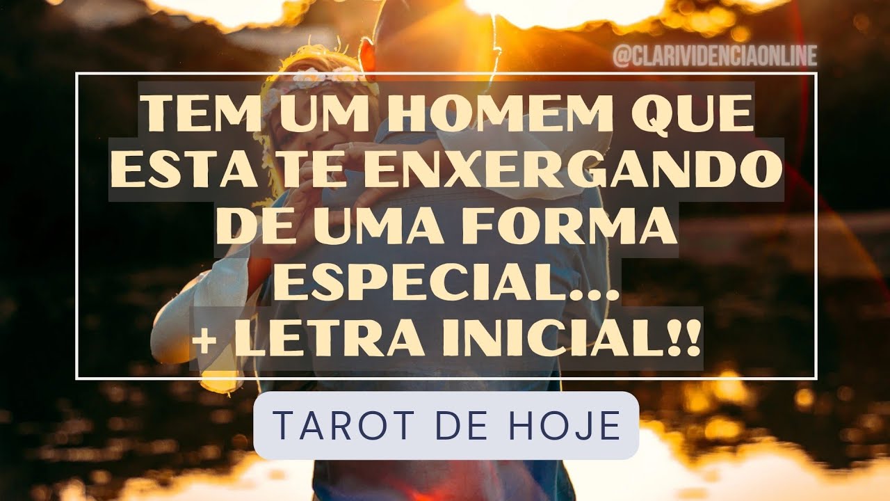 Read more about the article 🎩 TEM UM HOMEM QUE ESTA TE ENXERGANDO DE UMA FORMA ESPECIAL + LETRA INICIAL! ✨ #TAROT 🌟 #TAROTHOJE