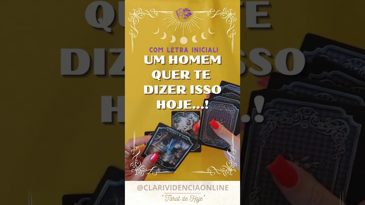 Read more about the article ❤️ UM HOMEM QUER TE DIZER ISSO HOJE… + LETRA INICIAL! ✨ #TAROT 🌟 #TAROTHOJE