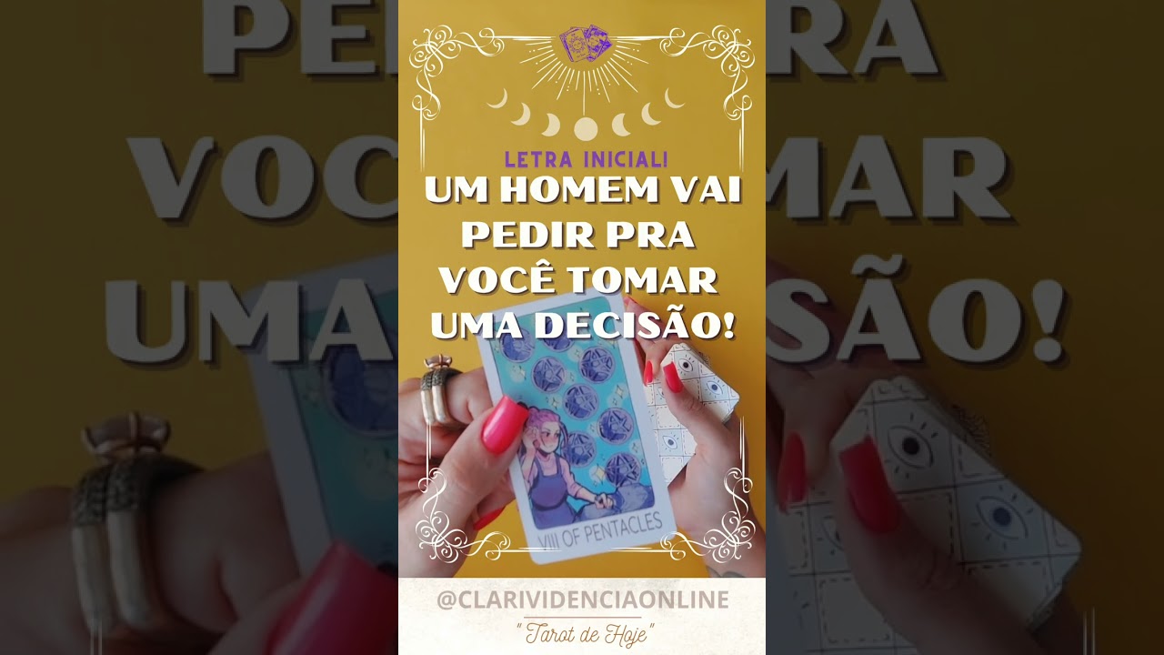 Read more about the article ❤️ UM HOMEM VAI PEDIR PRA VOCÊ TOMAR UMA DECISÃO + LETRA INICIAL! ✨ #TAROT 🌟 #TAROTHOJE