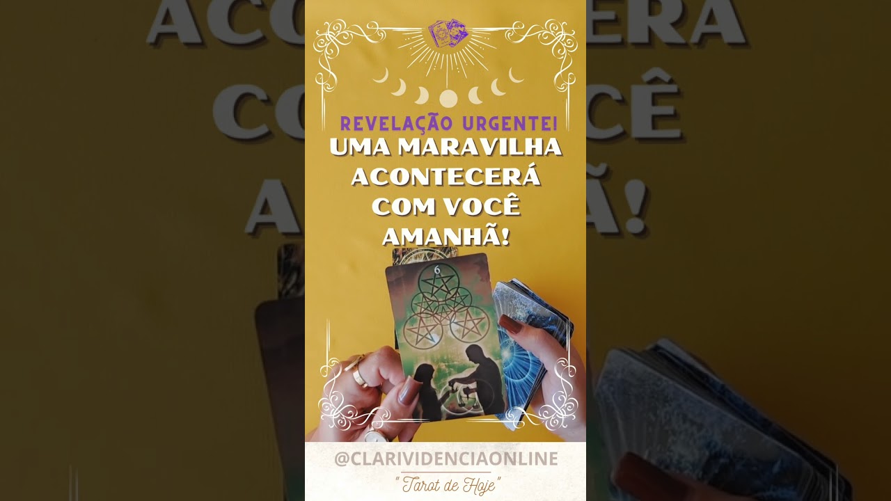 Read more about the article ❤️ UMA MARAVILHA ACONTECERÁ COM VOCÊ AMANHÃ! REVELAÇÃO URGENTE! ✨ #TAROT 🌟 #TAROTHOJE