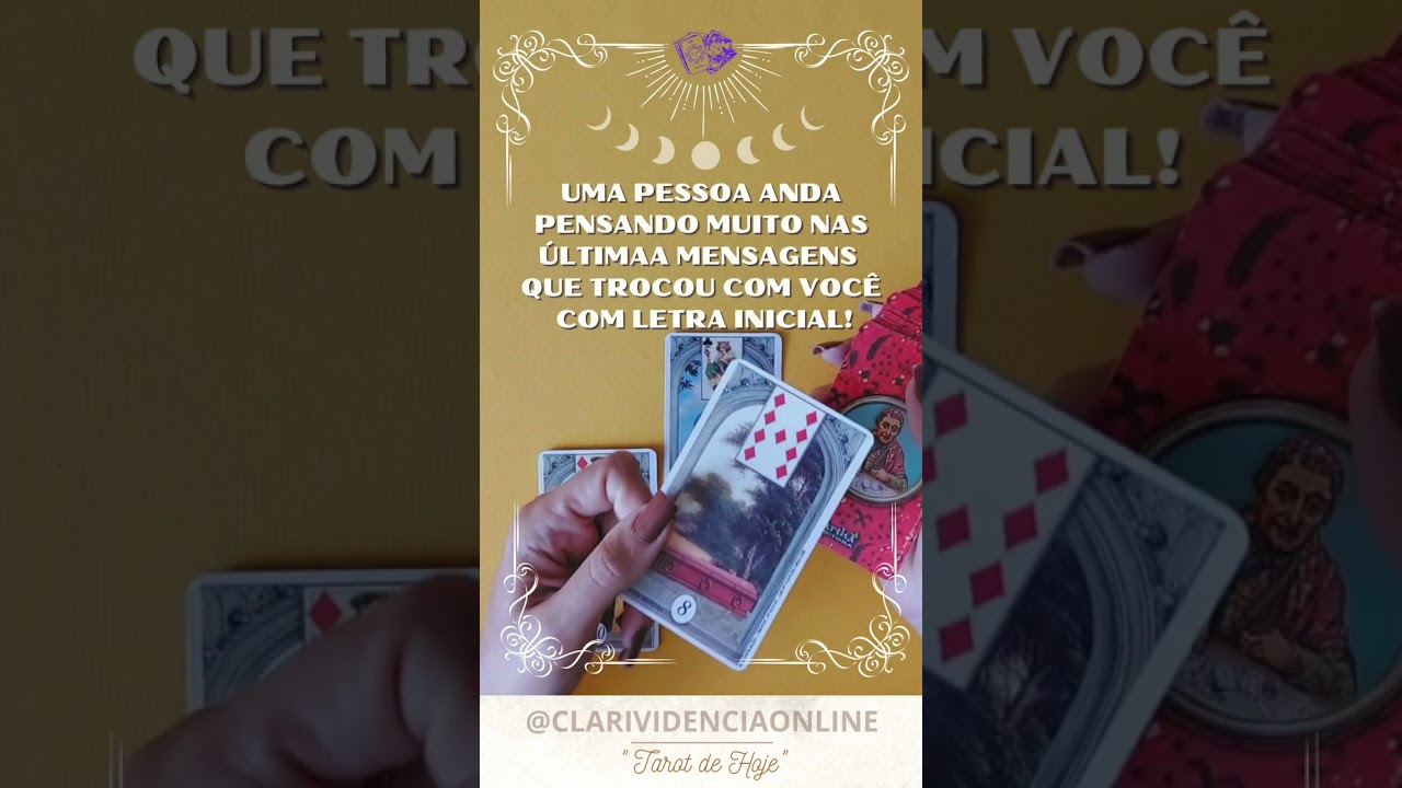 Read more about the article 🌹 UMA PESSOA ANDA PENSANDO MUITO NAS ÚLTIMAS MENSAGENS QUE TROCOU COM VOCÊ + LETRA INICIAL! ✨ #TAROT