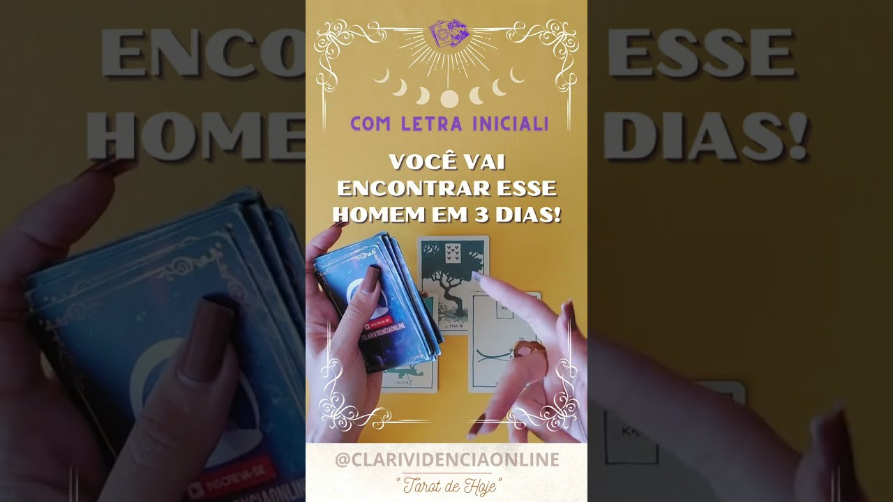 Read more about the article ❤️ VOCÊ VAI ENCONTRAR ESSE HOMEM EM 3 DIAS + LETRA INICIAL! ✨ #TAROT 🌟 #TAROTHOJE