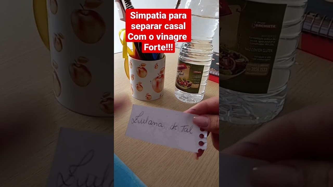 Read more about the article #simpatia do VINAGRE PARA SEPARAR QUALQUER PESSOA #simpatias #shorts #amor