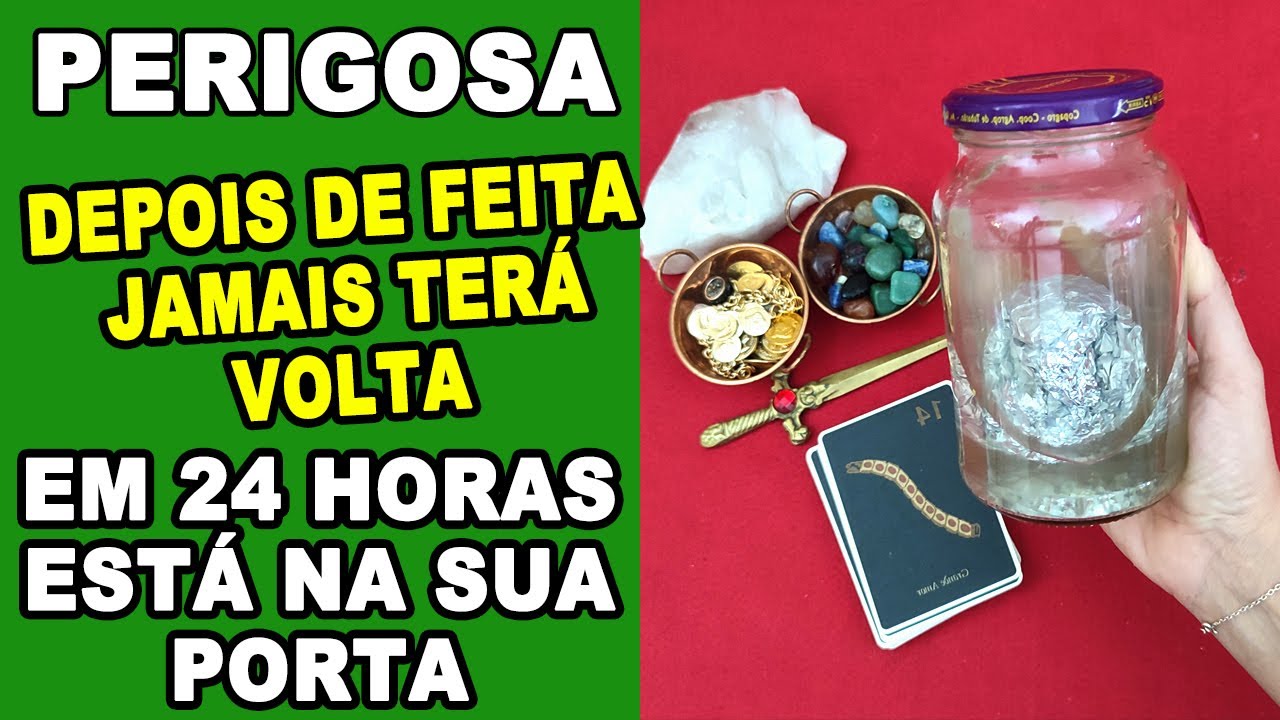 Read more about the article 🟢SIMPATIA PERIGOSA – PENSE BEM, NÃO TEM VOLTA EM 24 HORAS ESTÁ NA SUA PORTA