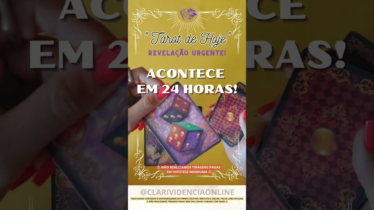 Read more about the article ❤️ ACONTECE EM 24 HORAS COM VOCÊ! REVELAÇÃO URGENTE PRO SEU DIA!  ✨ #TAROT 🌟 #TAROTHOJE