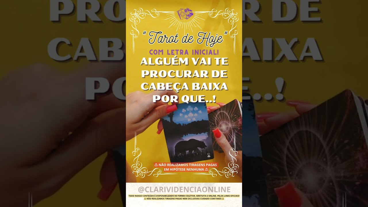 Read more about the article ❤️ ALGUÉM VAI TE PROCURAR DE CABEÇA BAIXA POR QUE… + LETRA INICIAL! ✨ #TAROT 🌟 #TAROTHOJE