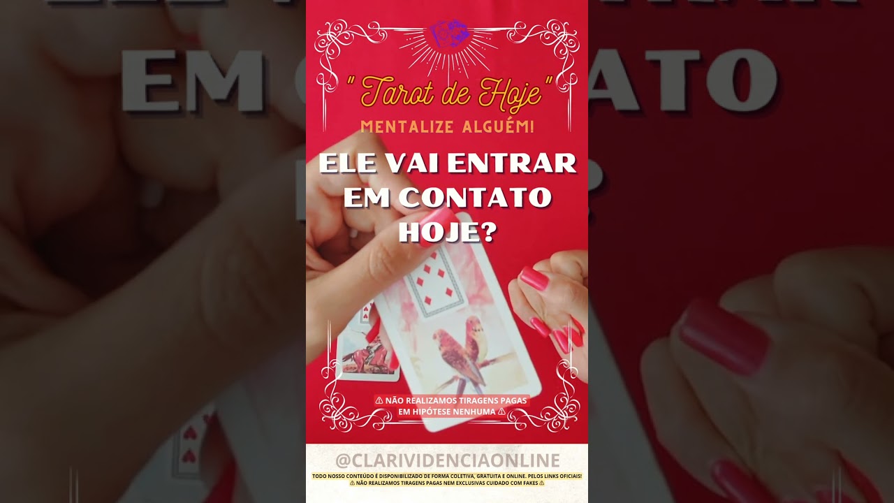 Read more about the article ❤️ ELE VAI ENTRAR EM CONTATO COM VOCÊ HOJE?! MENTALIZE ALGUEM ESPECIAL! ✨ #TAROT 🌟 #TAROTHOJE