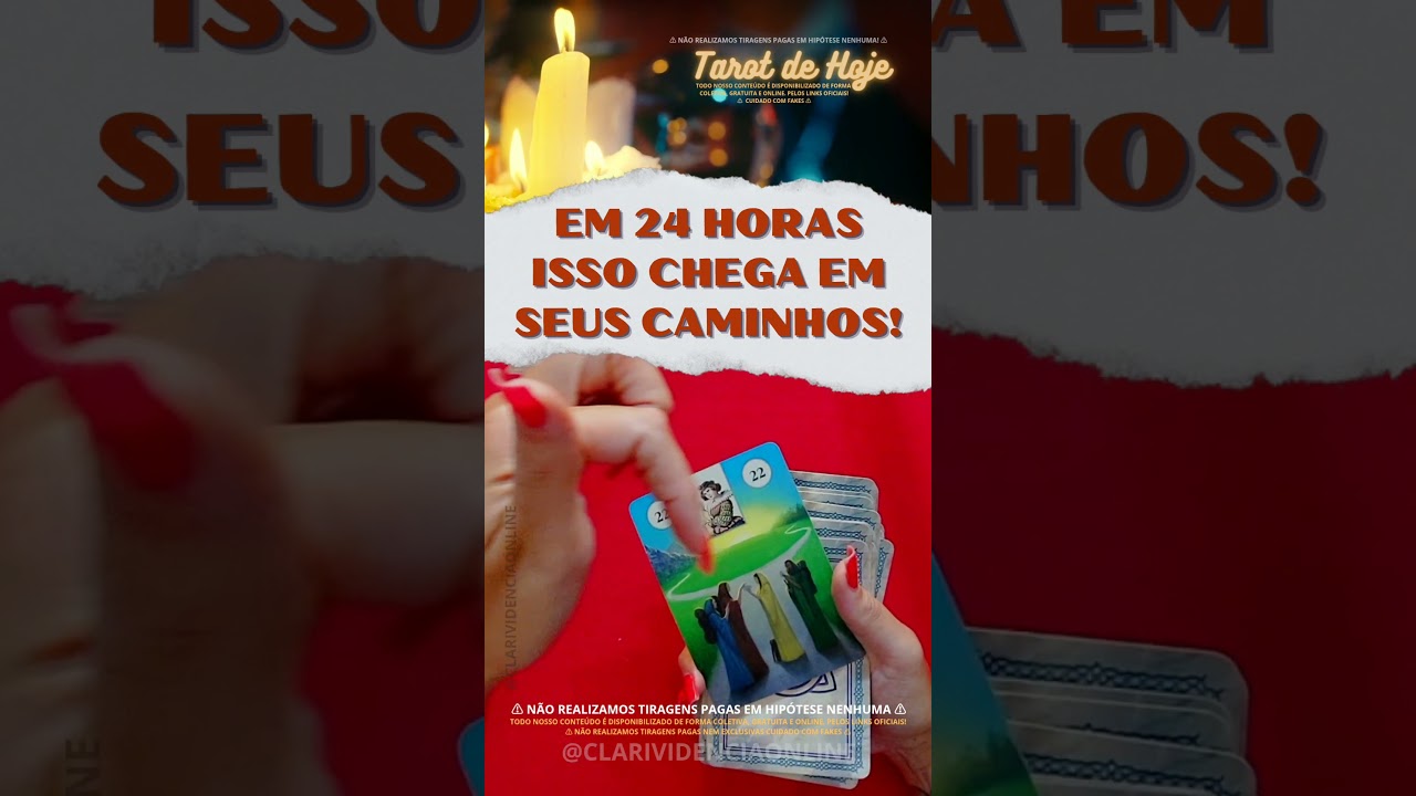 Read more about the article 🌙  EM 24 ORAS ISSO CHEGA EM SEUS CAMINHOS #SHORTS 🌟 #TAROTHOJE #TAROT