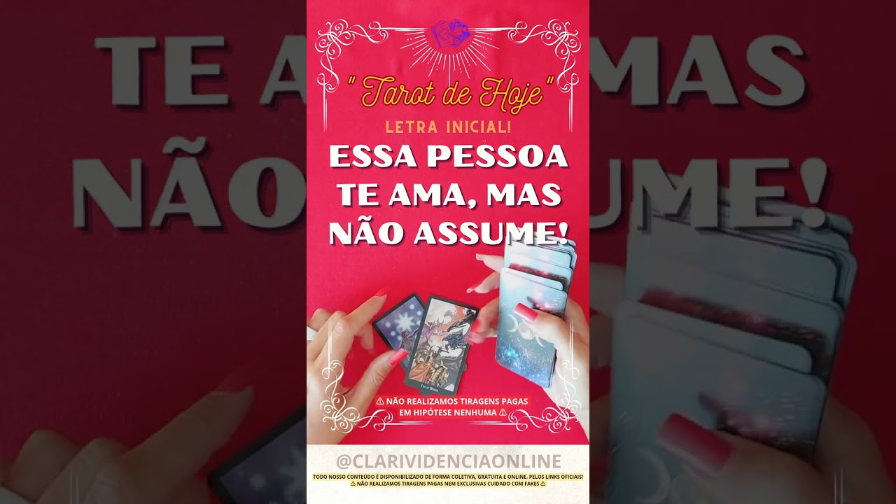 Read more about the article ❤️ ESSA PESSOA TE AMA, MAS NÃO ASSUME + LETRA INICIAL! ✨ #TAROT 🌟 #TAROTHOJE