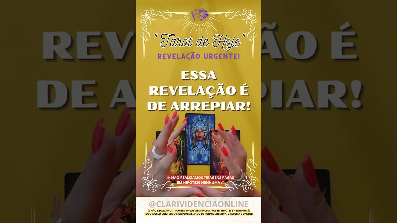 Read more about the article ❤️ ESSA REVELAÇÃO É DE ARREPIAR! ✨ #TAROT 🌟 #TAROTHOJE