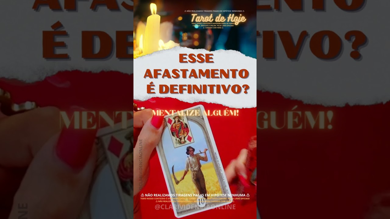 Read more about the article 💭 ESSE AFASTAMENTO É DEFINITIVO? ! MENTALIZE ALGUÉM! ✨ #TAROT 🌟 #TAROTHOJE