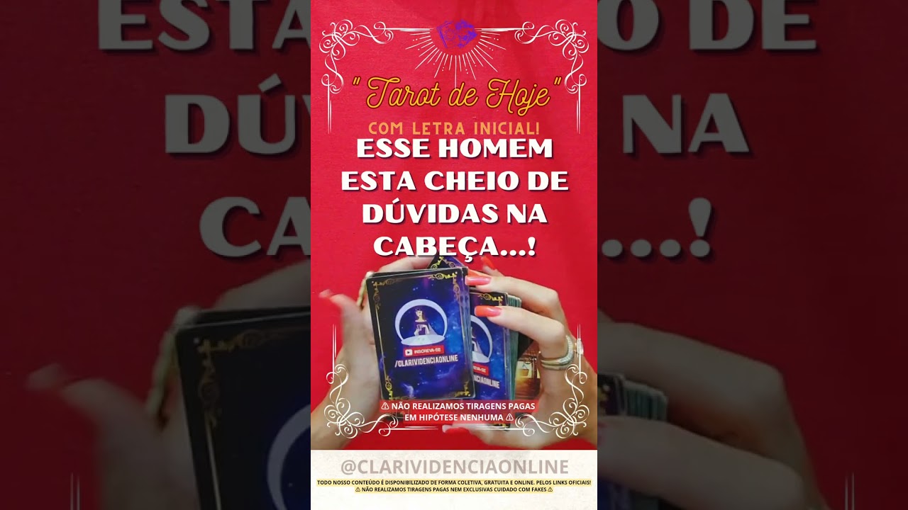 Read more about the article ❤️ ESSE HOMEM ESTA CHEIO DE DÚVIDAS NA CABEÇA + LETRA INICIAL! ✨ #TAROT 🌟 #TAROTHOJE
