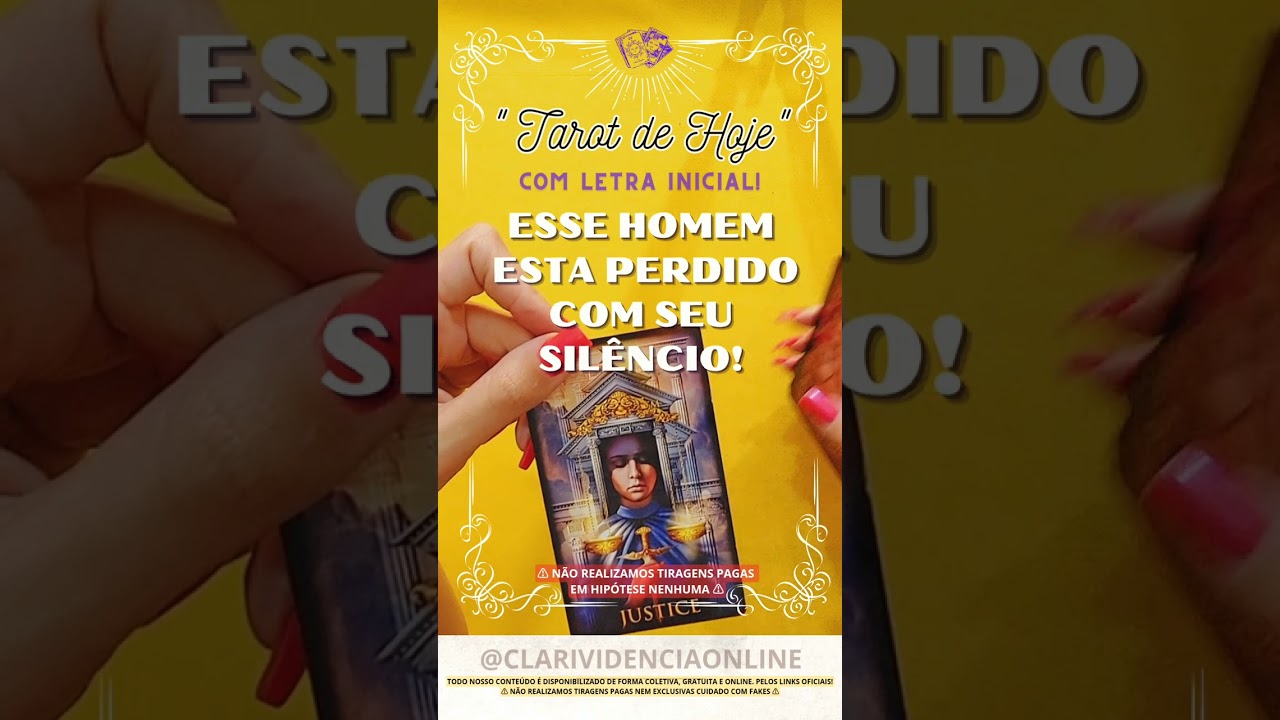 Read more about the article ❤️ ESSE HOMEM ESTA PERDIDO COM SEU SILÊNCIO + LETRA INICIAL! ✨ #TAROT 🌟 #TAROTHOJE