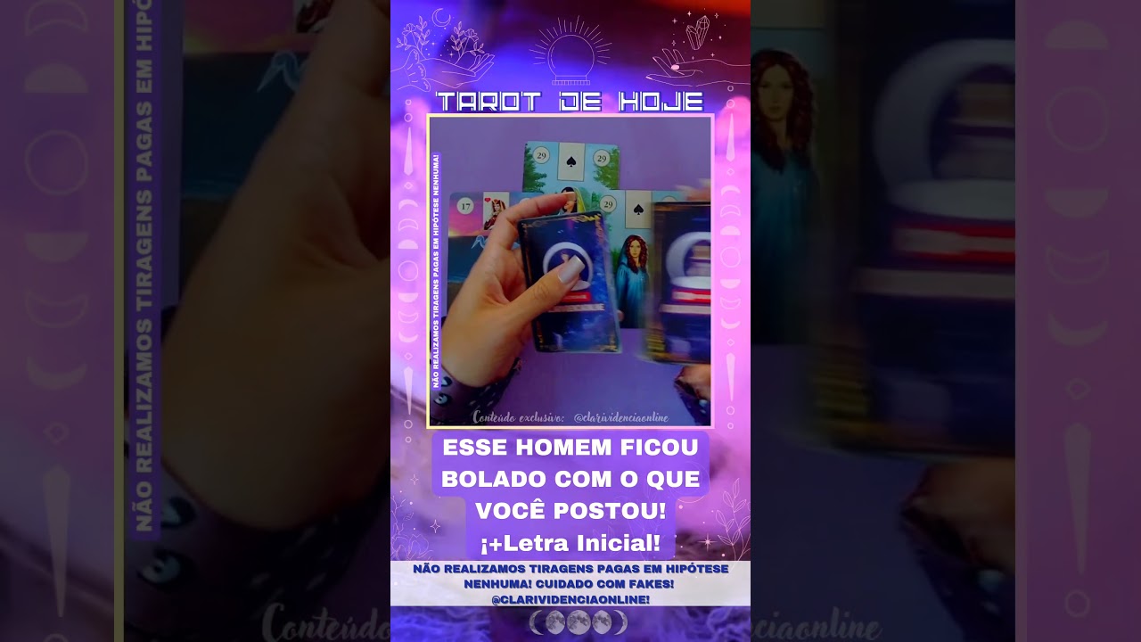 Read more about the article 🌞 ESSE HOMEM FICOU BOLADO COM O QUE VOCÊ POSTOU + LETRA INICIAL! 🌟 #TAROTHOJE #TAROT