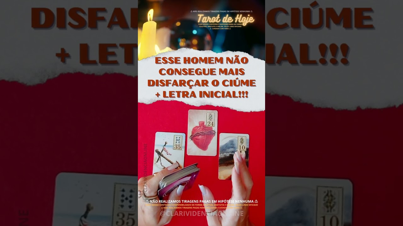 Read more about the article 🎩 ESSE HOMEM NÃO CONSEGUE MAIS DISFARÇAR O CIÚME  + LETRA INICIAL! 🌟 #TAROTHOJE #TAROT