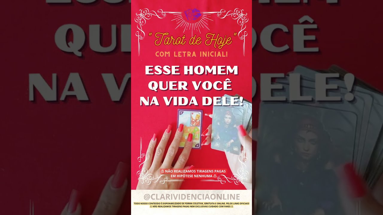 Read more about the article ❤️ ESSE HOMEM QUER VOCÊ NA VIDA DELE + LETRA INICIAL! ✨ #TAROT 🌟 #TAROTHOJE