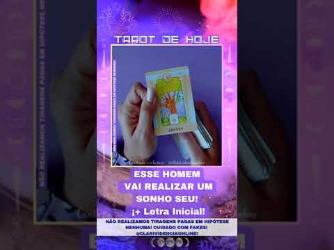 Read more about the article 🌞 ESSE HOMEM VAI REALIZAR UM SONHO SEU + LETRA INICIAL! 🌟 #TAROTHOJE #TAROT
