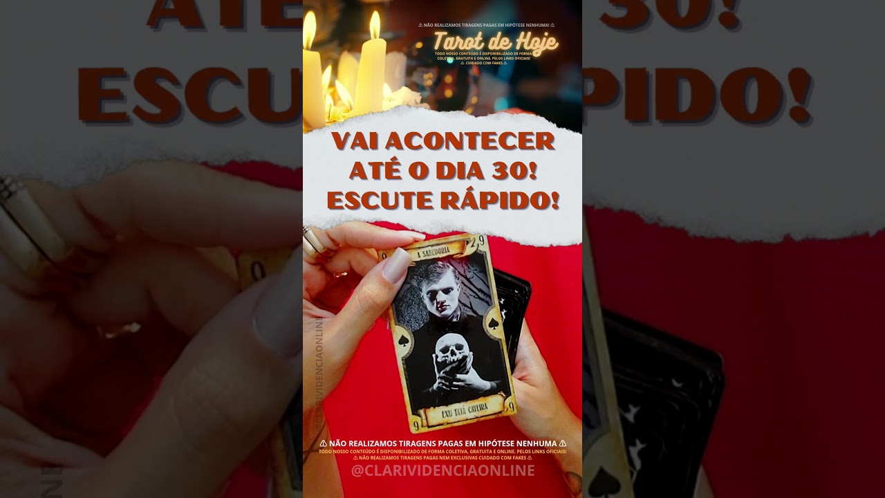 Read more about the article 🎩  ISSO VAI ACONTECER ATÉ DIA 30! 🌟 #TAROTHOJE #TAROT