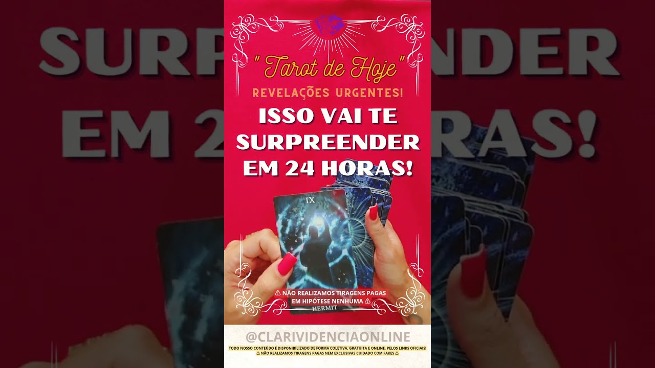 Read more about the article ❤️ ISSO VAI TE SURPREENDER EM 24 HORAS! ✨ #TAROT 🌟 #TAROTHOJE