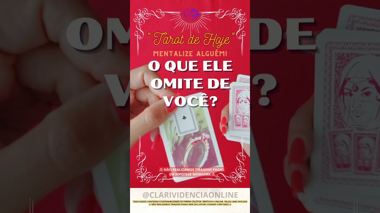 Read more about the article ❤️ O QUE ELE OMITE DE VOCÊ? MENTALIZE ALGUEM ESPECIAL! ✨ #TAROT 🌟 #TAROTHOJE