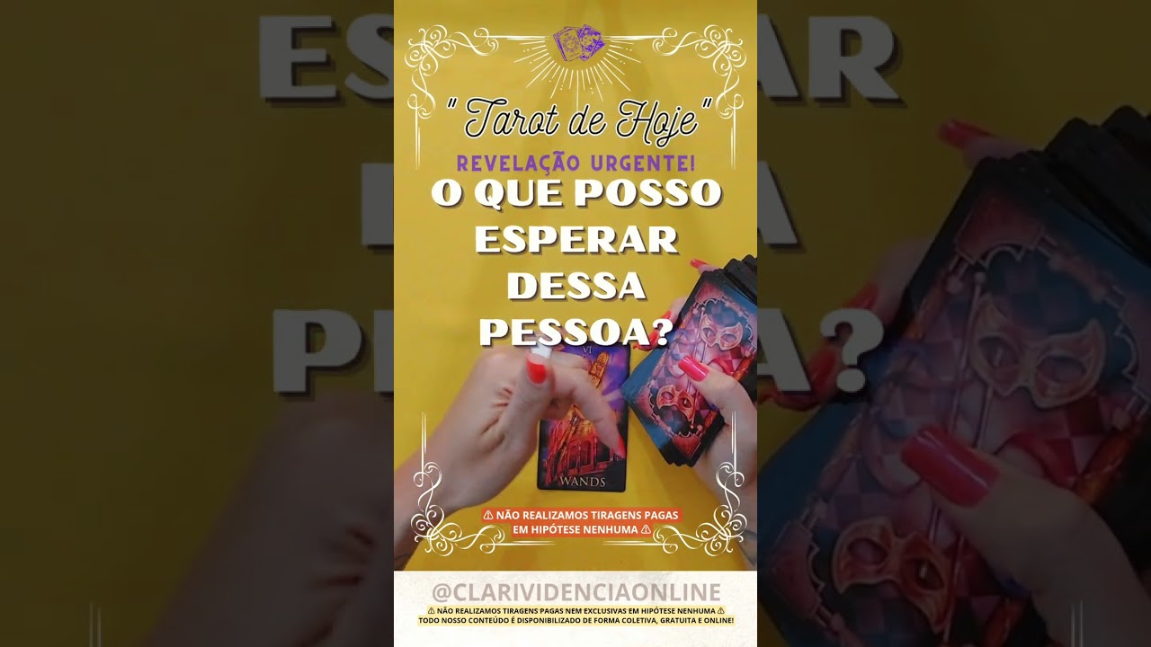 Read more about the article ❤️ O QUE  POSSO ESPERAR DESSA PESSOA? MENTALIZE O SER AMADO!✨ #TAROT 🌟 #TAROTHOJE