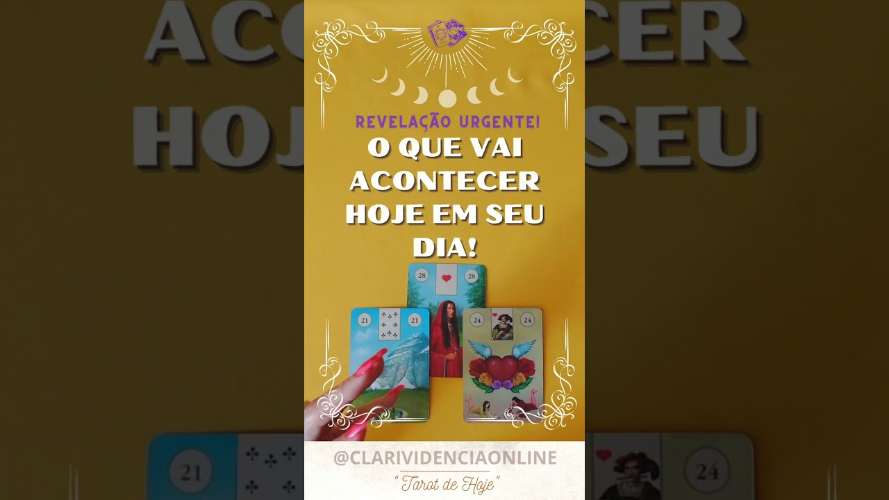 Read more about the article ❤️ O QUE VAI ACONTECER HOJE COM VOCÊ! REVELAÇÃO URGENTE ✨ #TAROT 🌟 #TAROTHOJE