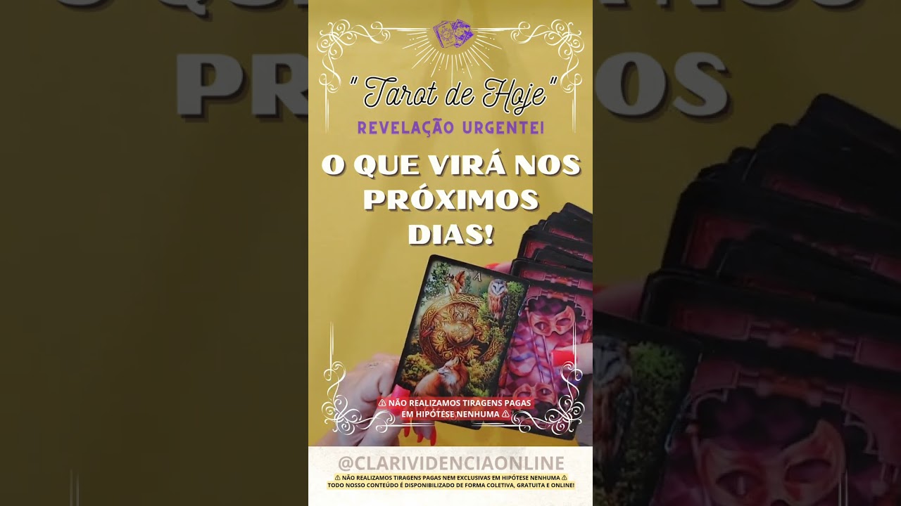 Read more about the article ❤️ O QUE VIRÁ NOS PRÓXIMOS DIAS! ✨ #TAROT 🌟 #TAROTHOJE