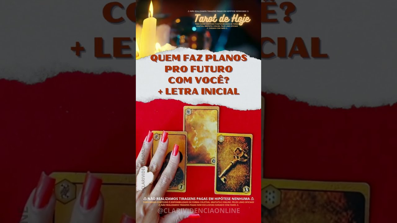 Read more about the article ❤️ QUEM FAZ PLANOS PRO FUTURO COM VOCÊ + LETRA INICIAL! ✨ #TAROT 🌟 #TAROTHOJE
