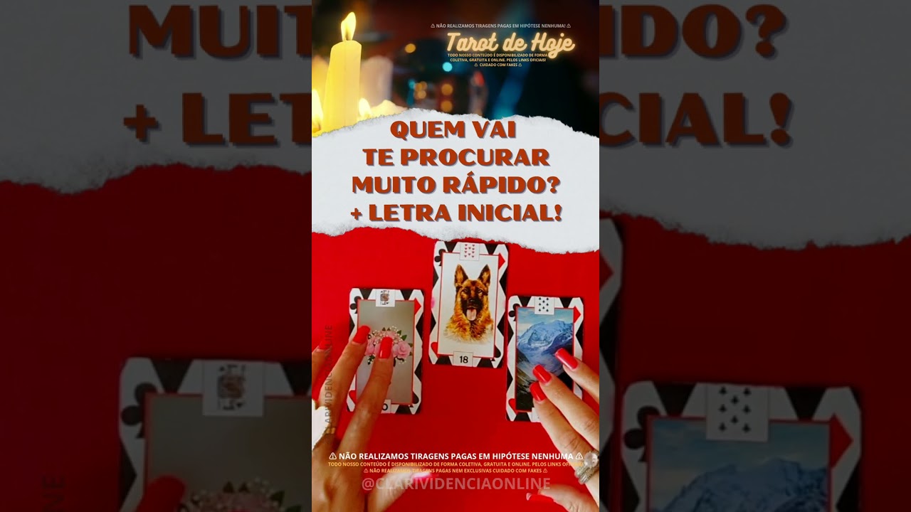 Read more about the article 🎩 QUEM VAI TE PROCURAR MUITO RÁPIDO + LETRA INICIAL! ✨ #TAROT 🌟 #TAROTHOJE