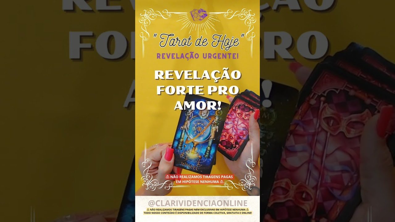 Read more about the article ❤️ REVELAÇÃO FORTE PRO AMOR! ✨ #TAROT 🌟 #TAROTHOJE